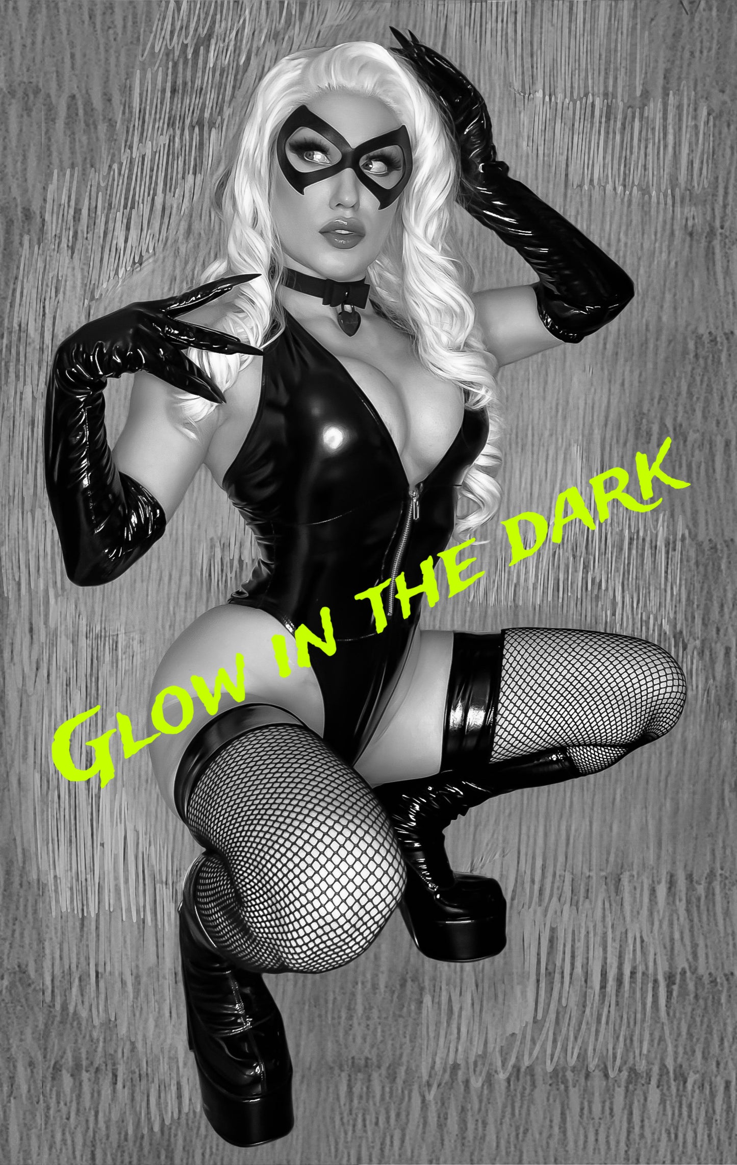 Secret Rachie Black Cat Glow in the Dark metal Pre order
